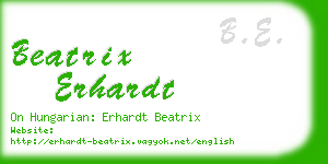 beatrix erhardt business card